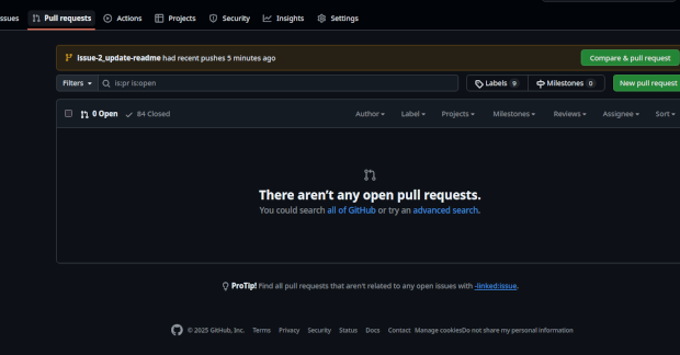 Пример использования git: создать pull request